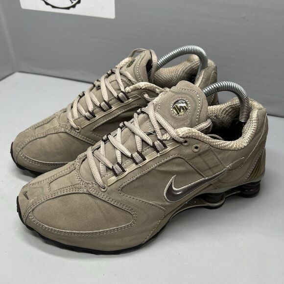Nike Shox RNG Women Beige Reflective  Athletic Running Shoes 314775-021 Size 8 - Picture 14 of 15